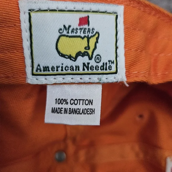 2014 MASTERS‎ Golf Cap Orange PGA Augusta National Tournament American Needle - Picture 5 of 5